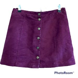 Old Navy Suede Mini - Dark Purple - Size 4